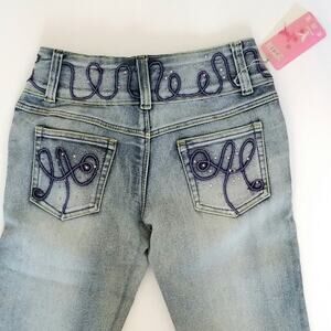 NWT Kalilai Embellished Stitching Jeans Bootcut Size 28